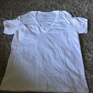 Thompson White V-Neck Men's Tee